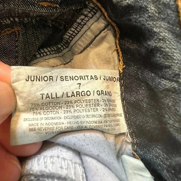 Grane Jeans Juniors Size 7 Regular Waist Boot Cut 5 Pocket Dark Blue Wash EUC - Picture 12 of 13